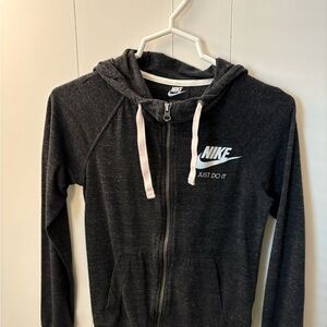 Nike Charcoal Gray Zip-Up Hoodie